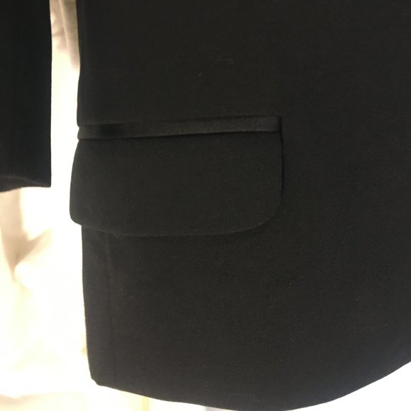 Joseph & Feiss Boys Black Formal Tuxedo Blazer Suit Jacket Size 12 Short Sleeve - Picture 5 of 11